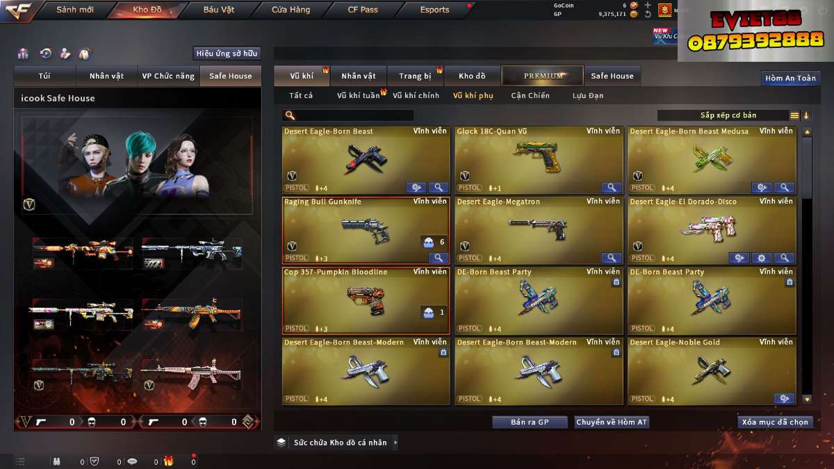 shop acc cf uy tin gia re